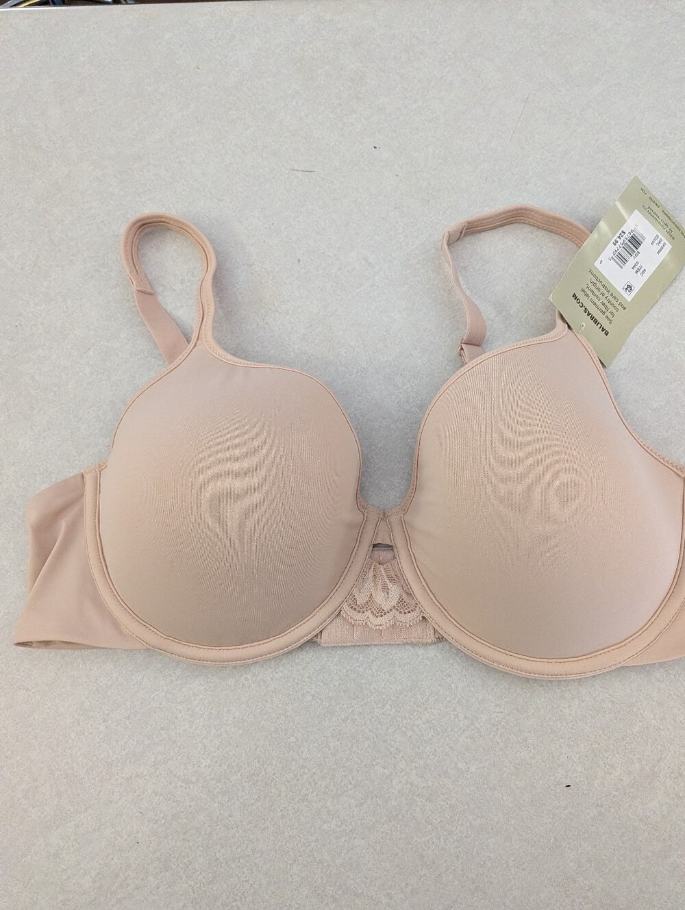 Bali Smooth T-Shirt Bra with Light Lace Accent Tshirt Bra 40C New